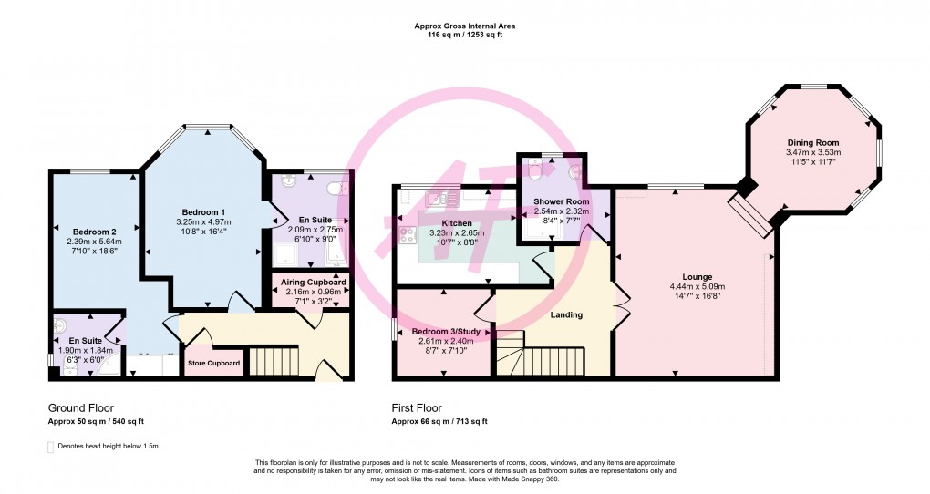 Floorplan for Church Walks, Llandudno, Conwy