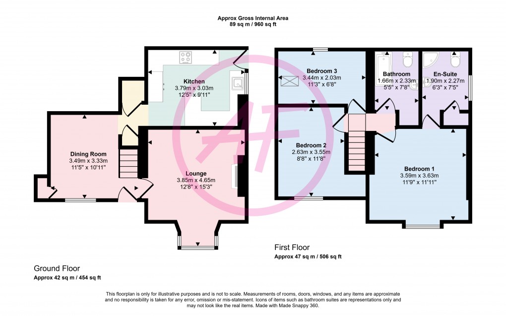 Floorplan for Cwlach Street, Llandudno, Conwy