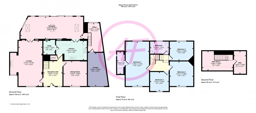 Floorplan for Vicarage Road, Llandudno, Conwy