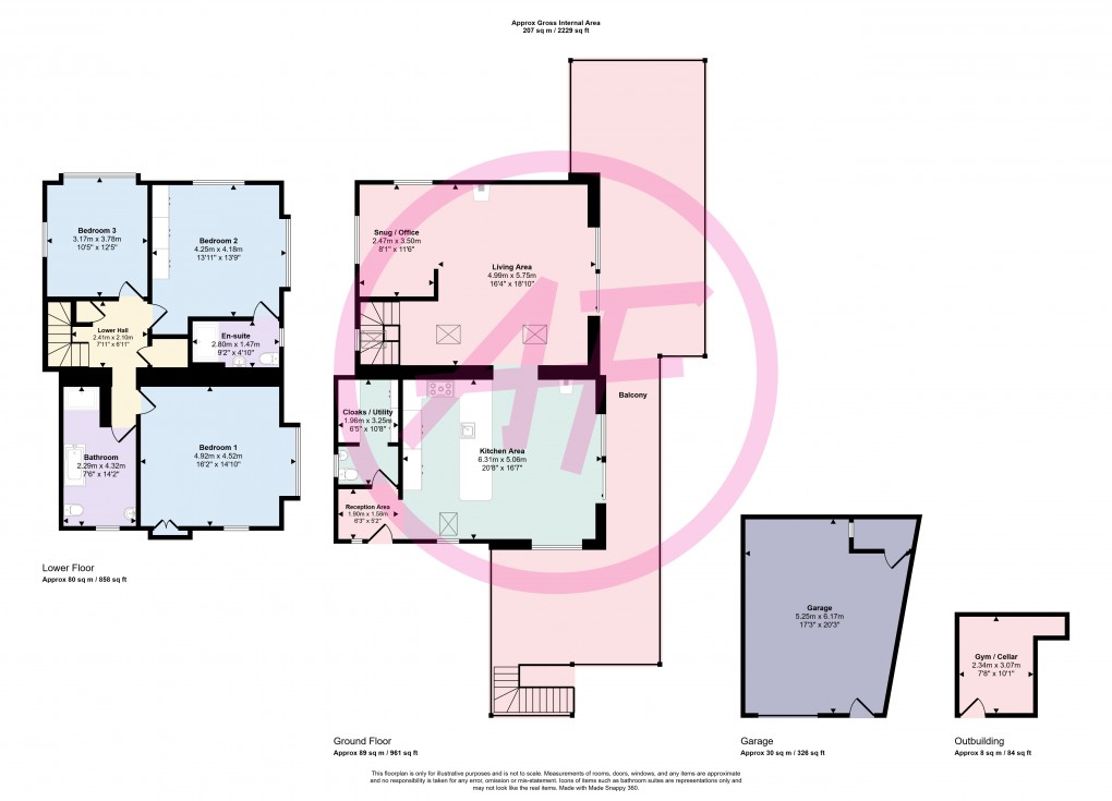 Floorplan for Bryn Pydew, Llandudno Junction
