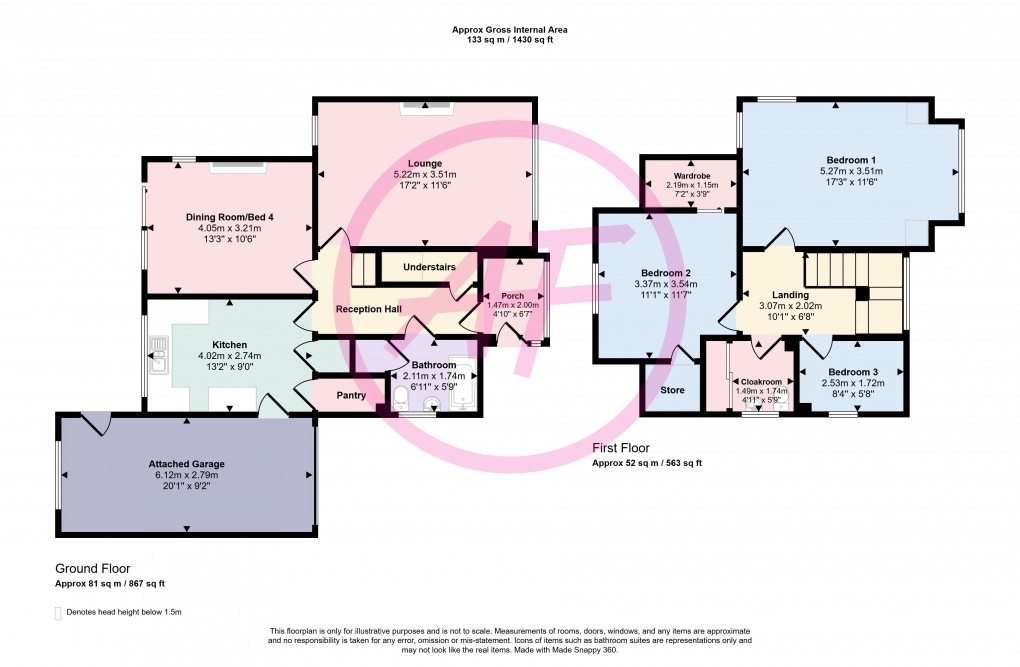 Floorplan for Abbey Road, Llandudno, Conwy