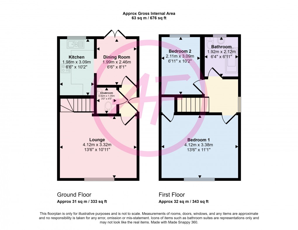 Floorplan for Llysfaen, Colwyn Bay, Conwy