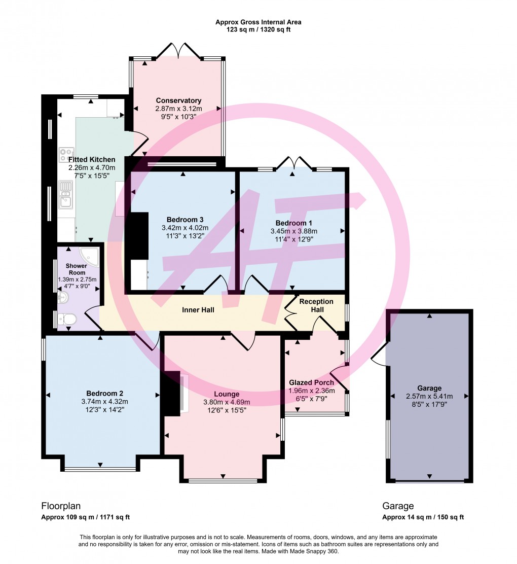 Floorplan for Penrhyn Bay, Llandudno, Conwy