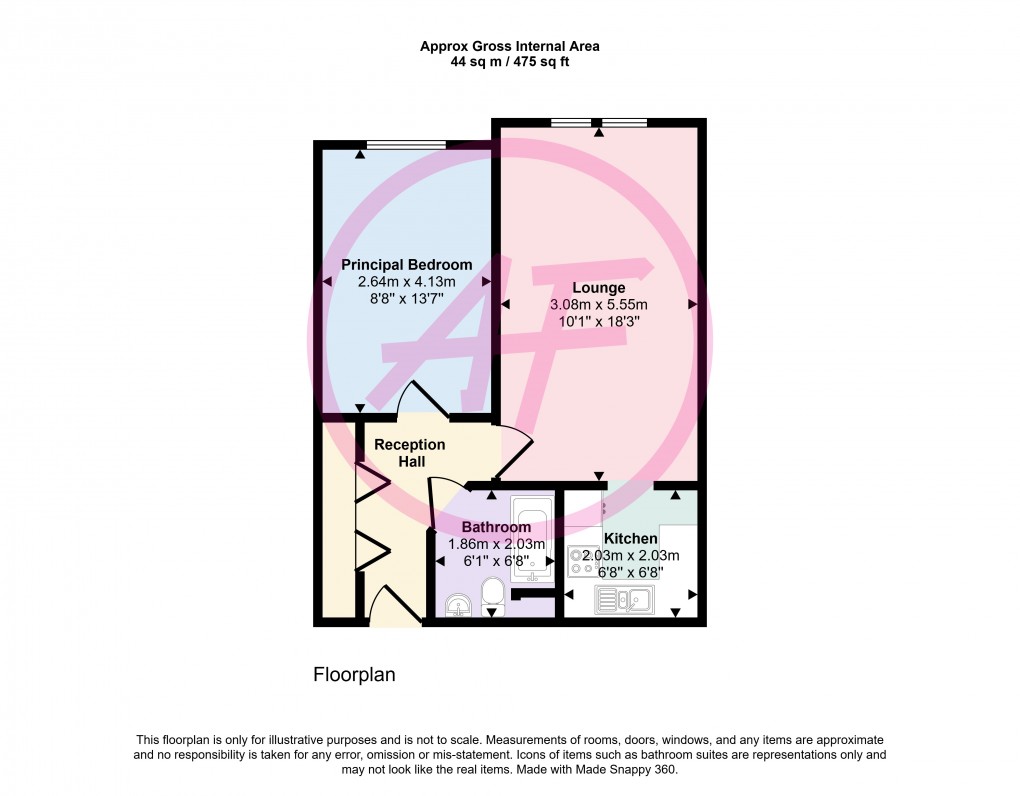 Floorplan for Gloddaeth Street, Llandudno, Conwy