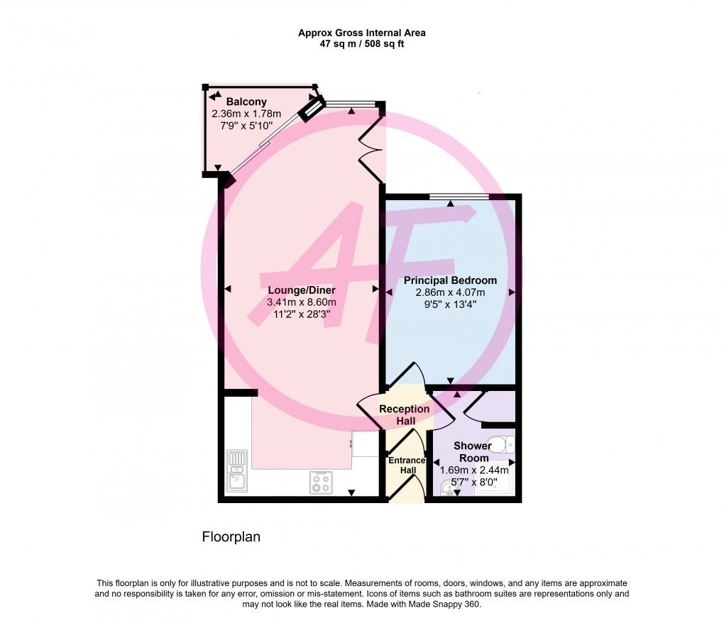 Floorplan for Rhos on Sea, Colwyn Bay, Conwy