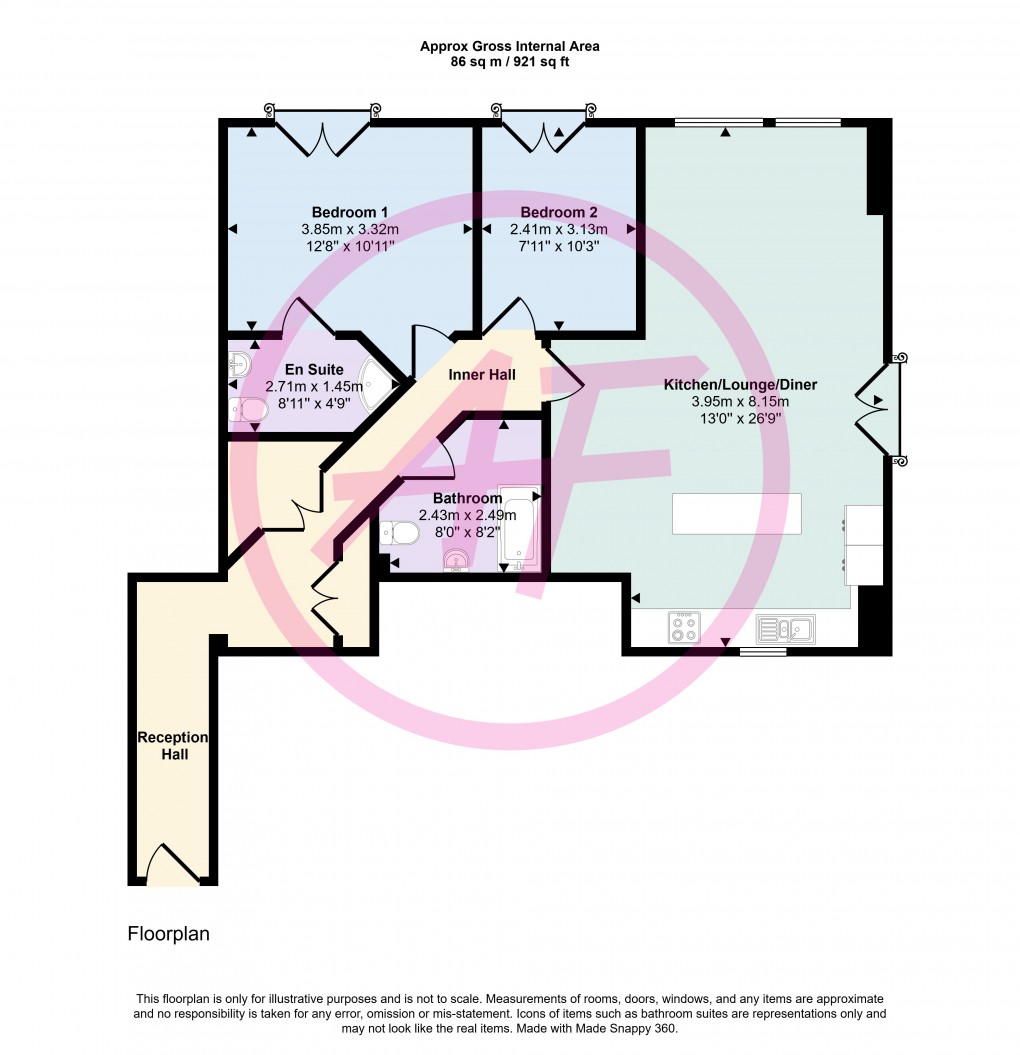 Floorplan for Bryn Y Bia Road, Llandudno, Conwy
