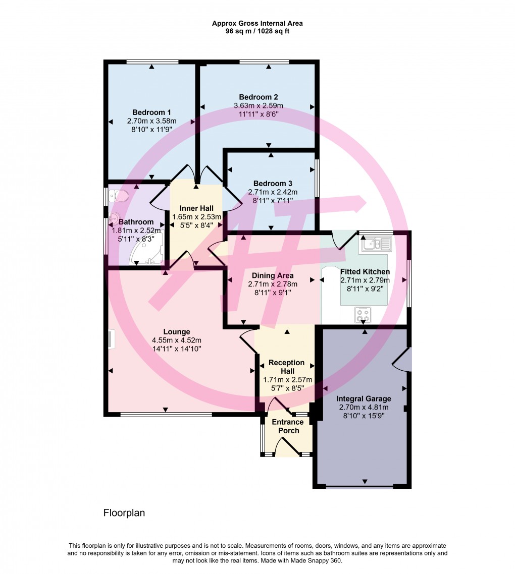 Floorplan for Penrhyn Bay, Llandudno, Conwy