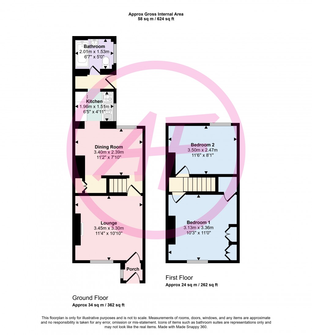 Floorplan for Fairy Glen, Old Colwyn, Conwy