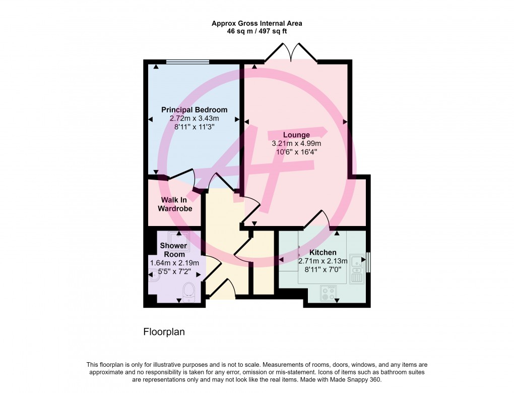 Floorplan for Gloddaeth Street, Llandudno, Conwy