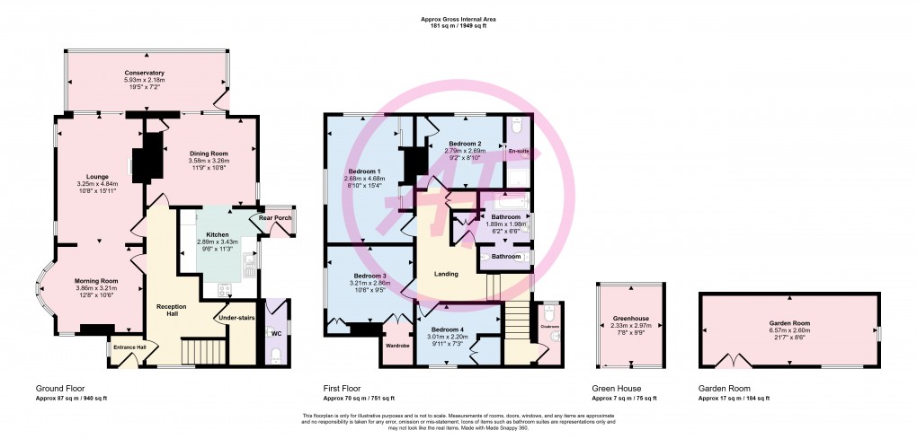 Floorplan for Llandudno, Conwy
