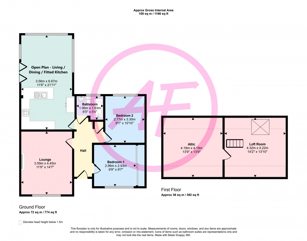 Floorplan for Llanrhos, Llandudno, Conwy