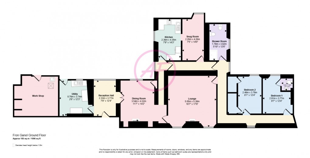Floorplan for Llanrwst, Conwy