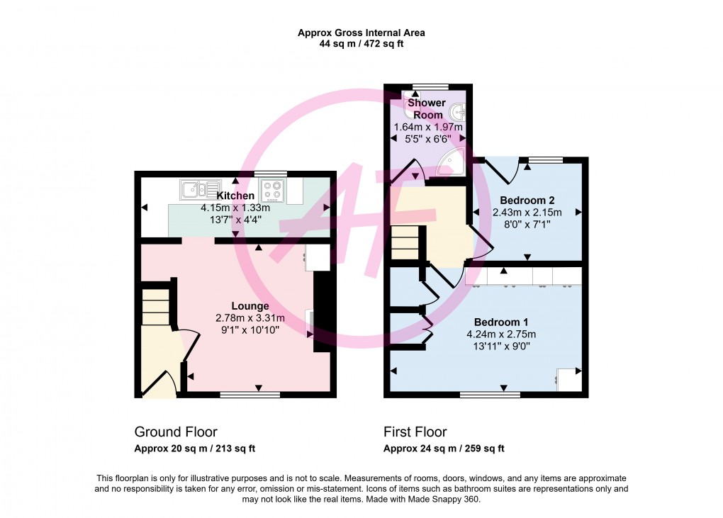 Floorplan for Llanbedr-Y-Cennin, Conwy, Llanbedr-y-cennin