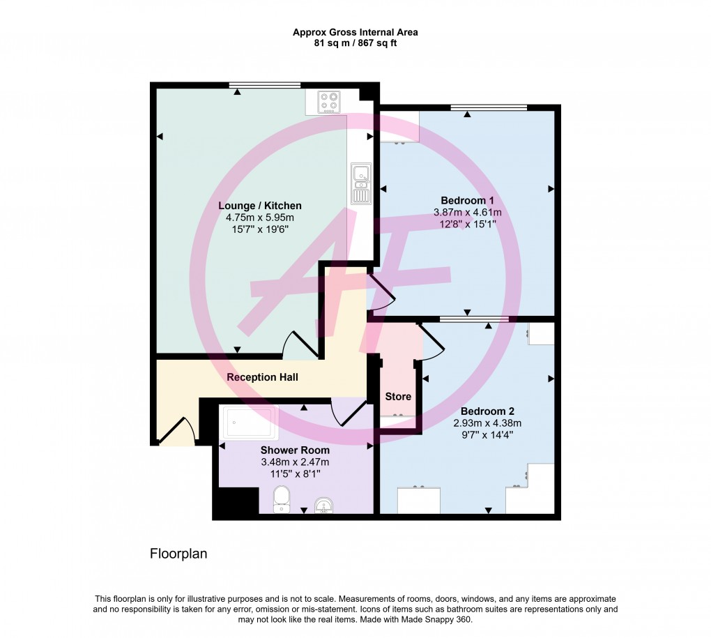 Floorplan for Llandudno, Conwy