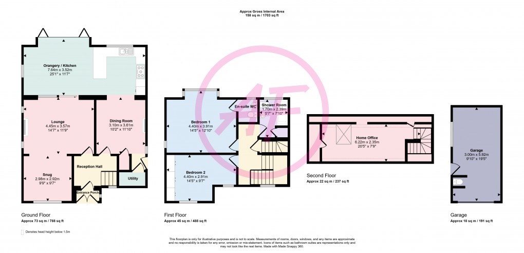 Floorplan for Deganwy, Conwy