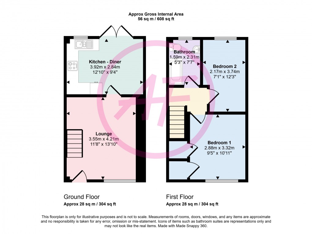 Floorplan for Penrhyn Bay, Llandudno, Conwy