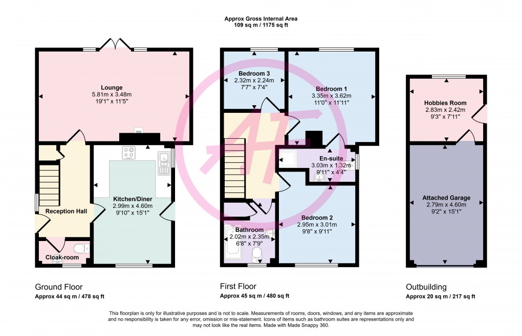 Floorplan for Penrhyn Bay, Llandudno, Conwy