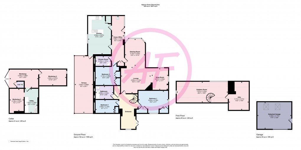 Floorplan for Conwy