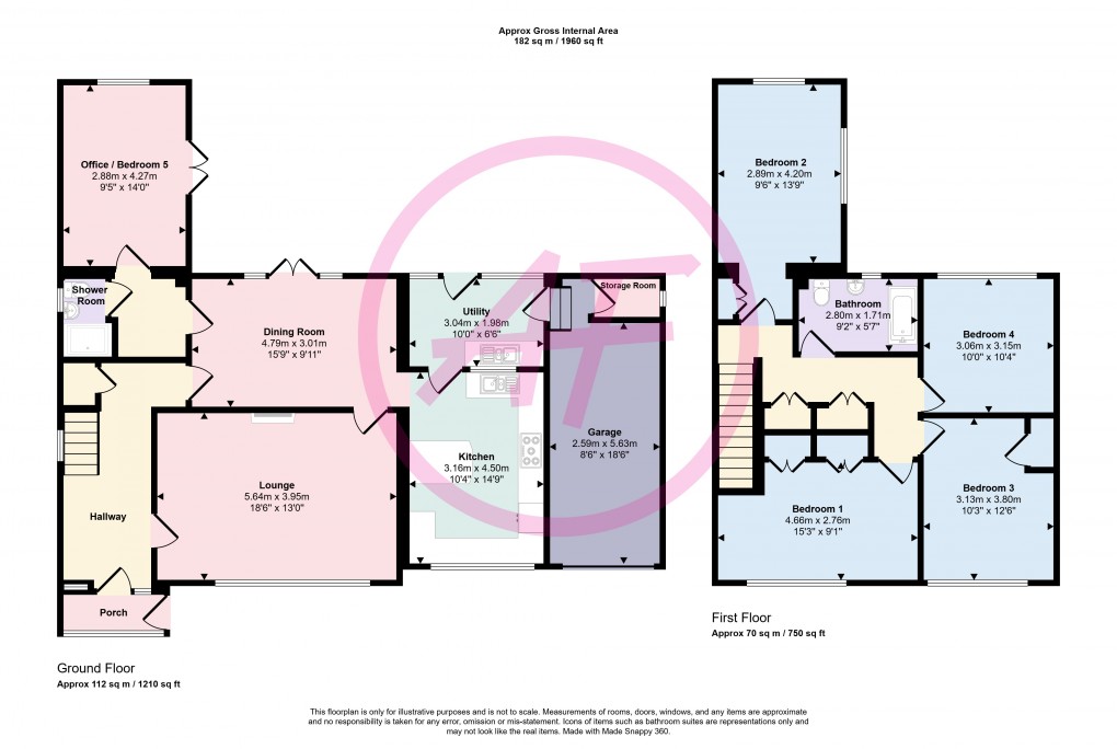 Floorplan for Conwy