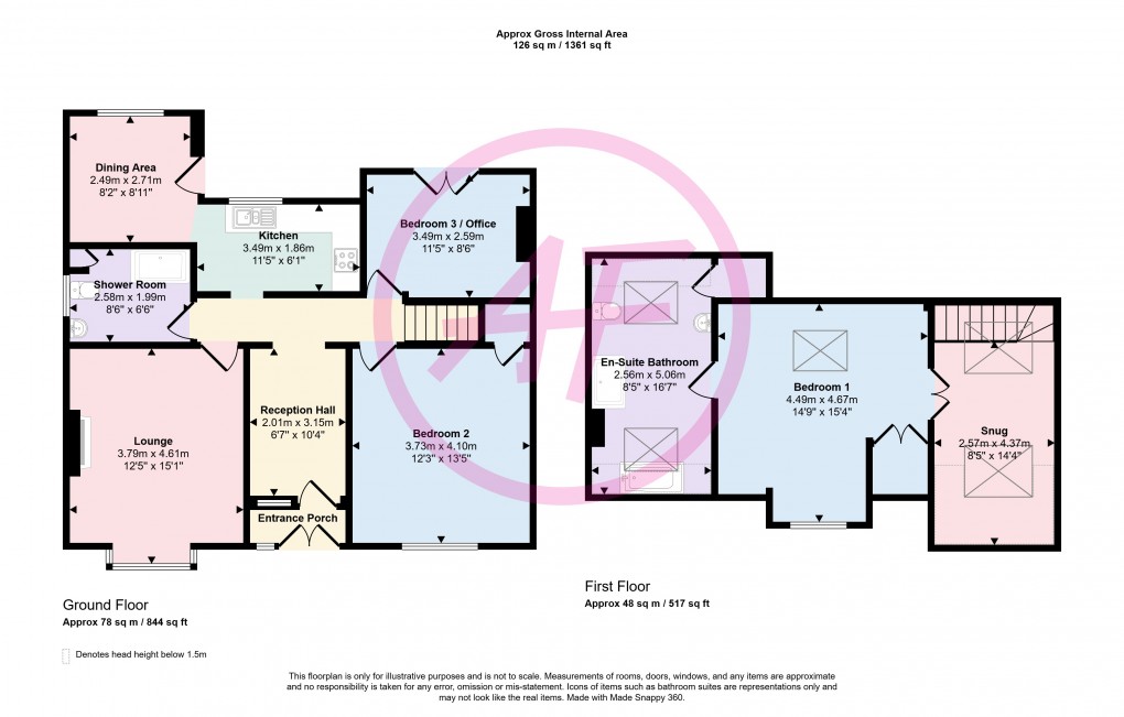 Floorplan for Old Colwyn, Colwyn Bay, Conwy