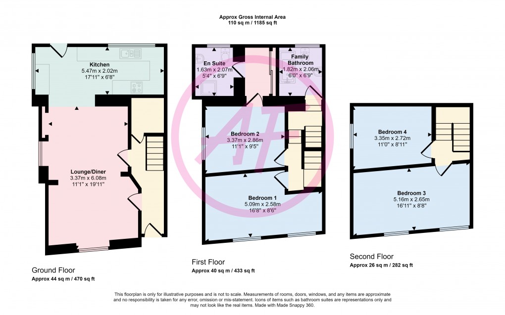Floorplan for Llandudno, Conwy