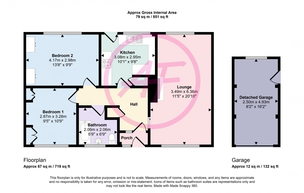 Floorplan for Pendyffryn, Llandudno Junction, Conwy