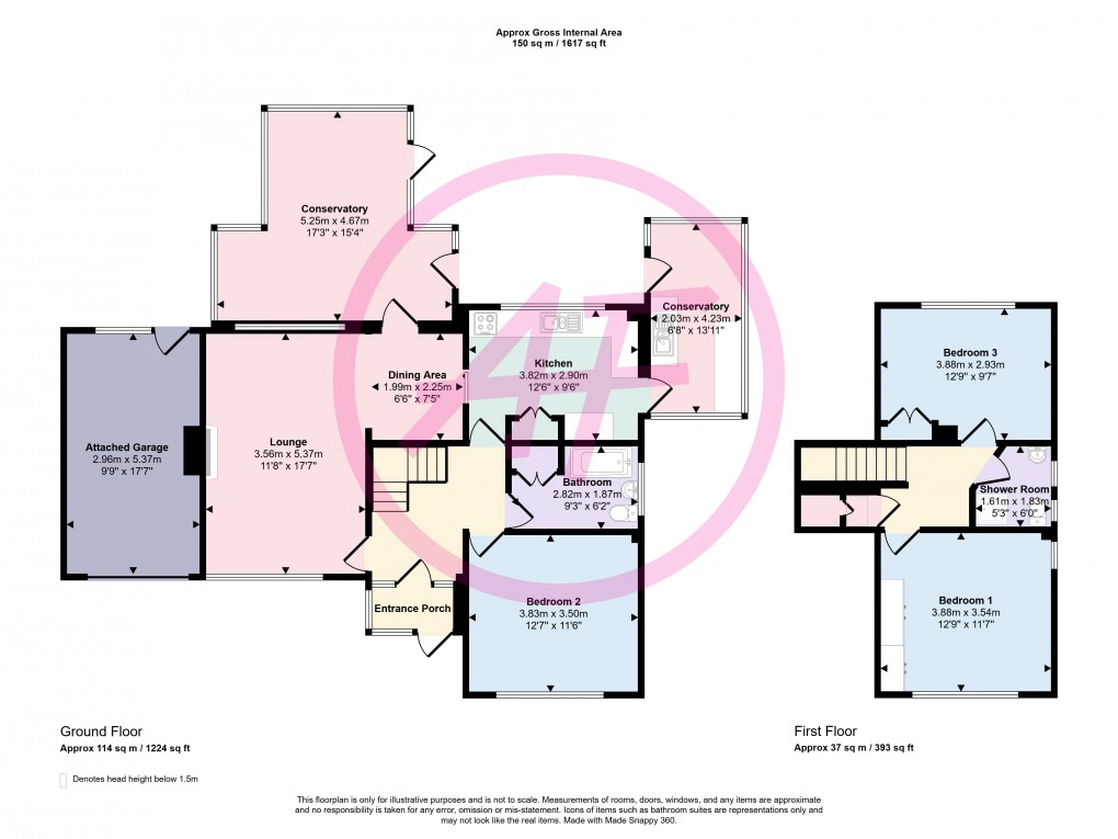 Floorplan for Penrhyn Bay, Llandudno, Conwy