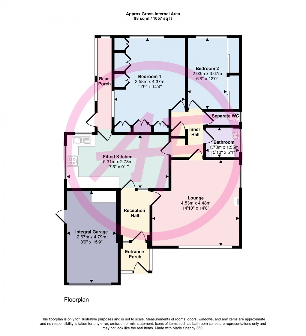 Floorplan for Penrhyn Bay, Llandudno, Conwy