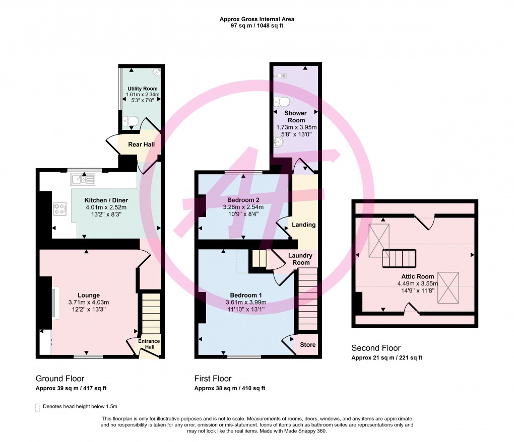 Floorplan for Llandudno, Conwy