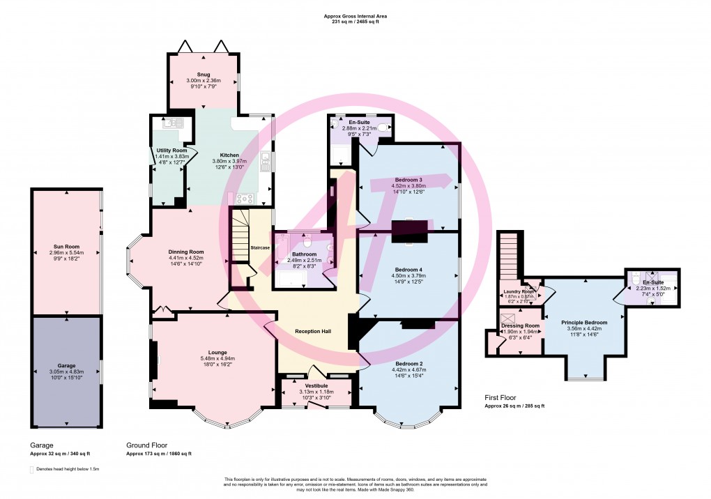 Floorplan for Craig Y Don Village, Llandudno, Conwy