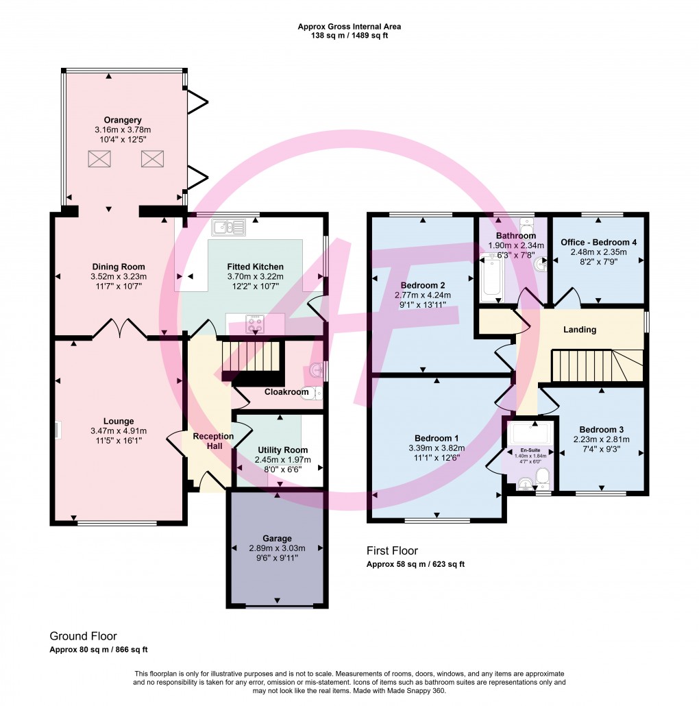 Floorplan for Llandudno, Conwy