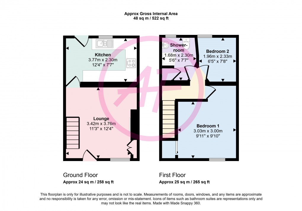 Floorplan for Penmaenmawr, Conwy