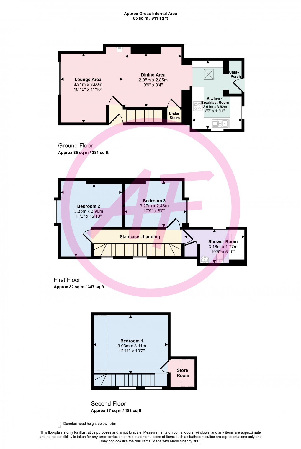 Floorplan for Conwy
